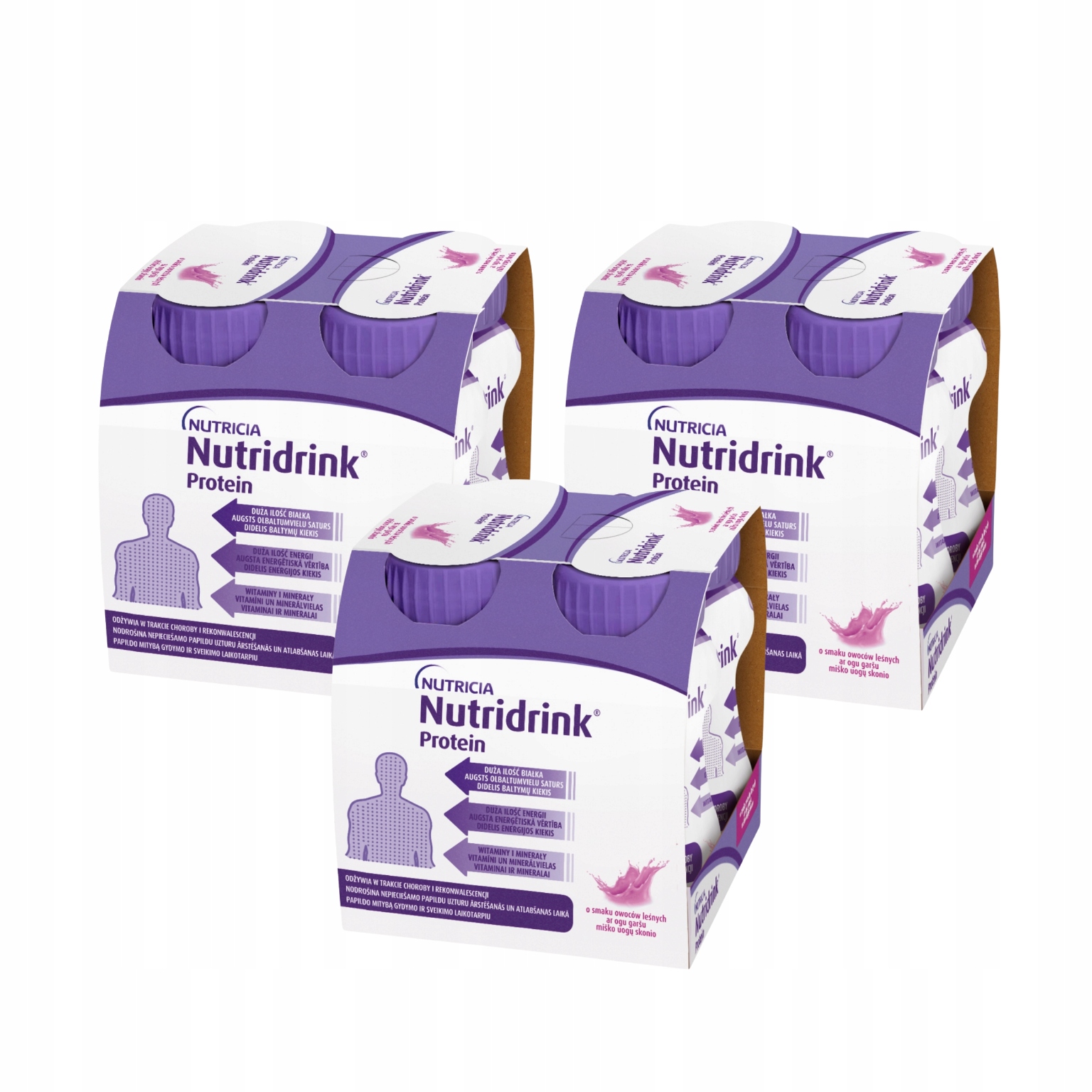 Nutridrink Protein Owoce leśne 4 x 125 ml