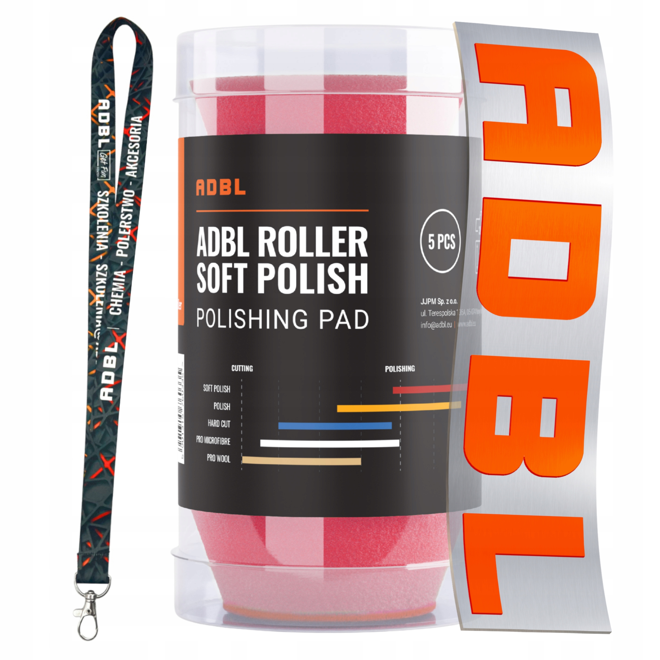 Adbl Roller Soft Polish Da 30mm Zestaw Mini Padów Polerskich Miękkich 5 szt
