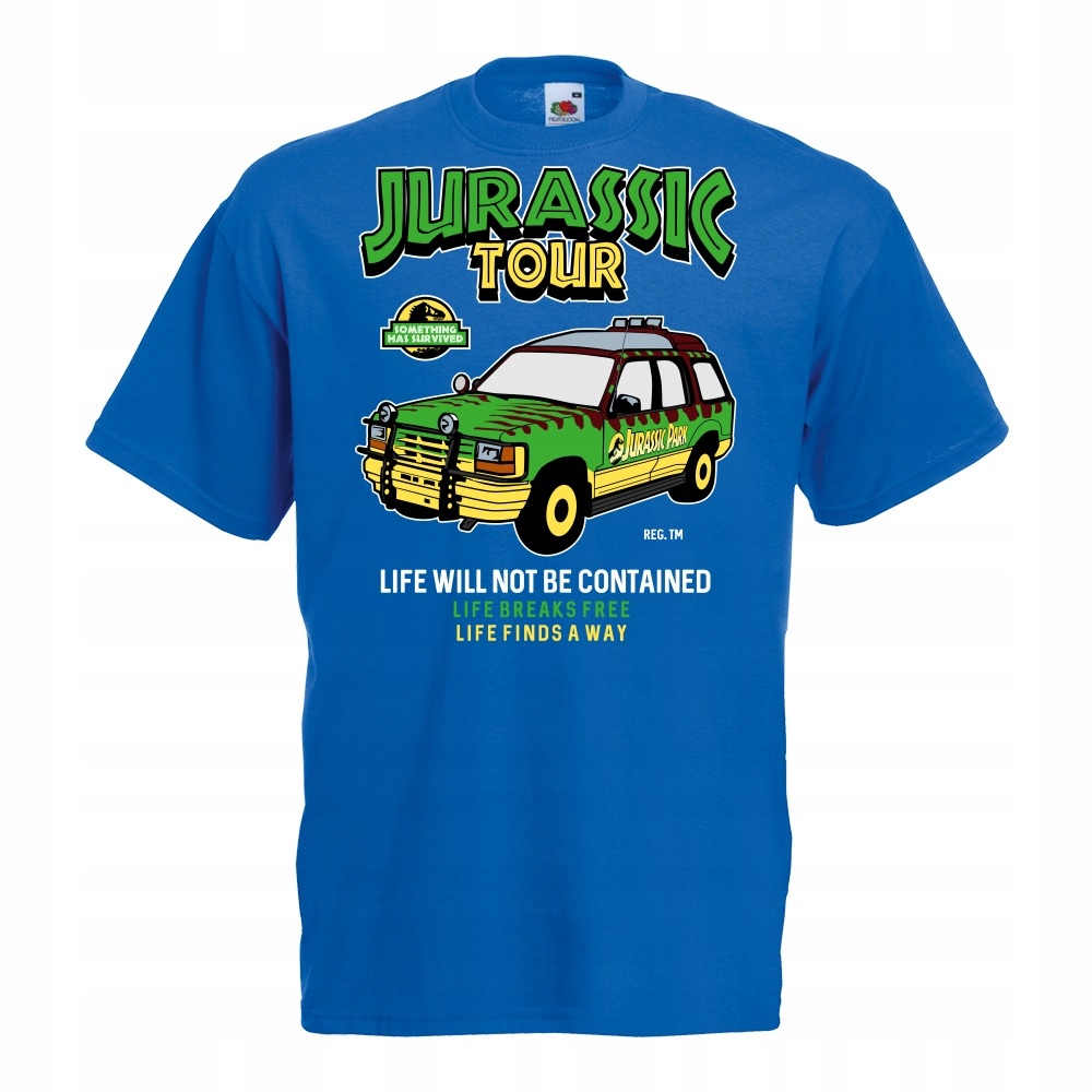 

Koszulka Jurassic tour jeep auto XXL niebieska