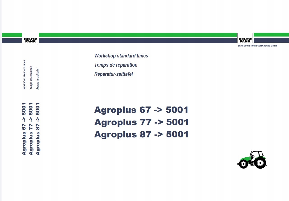 Katalog części Deutz Agroplus 67, 77, 87