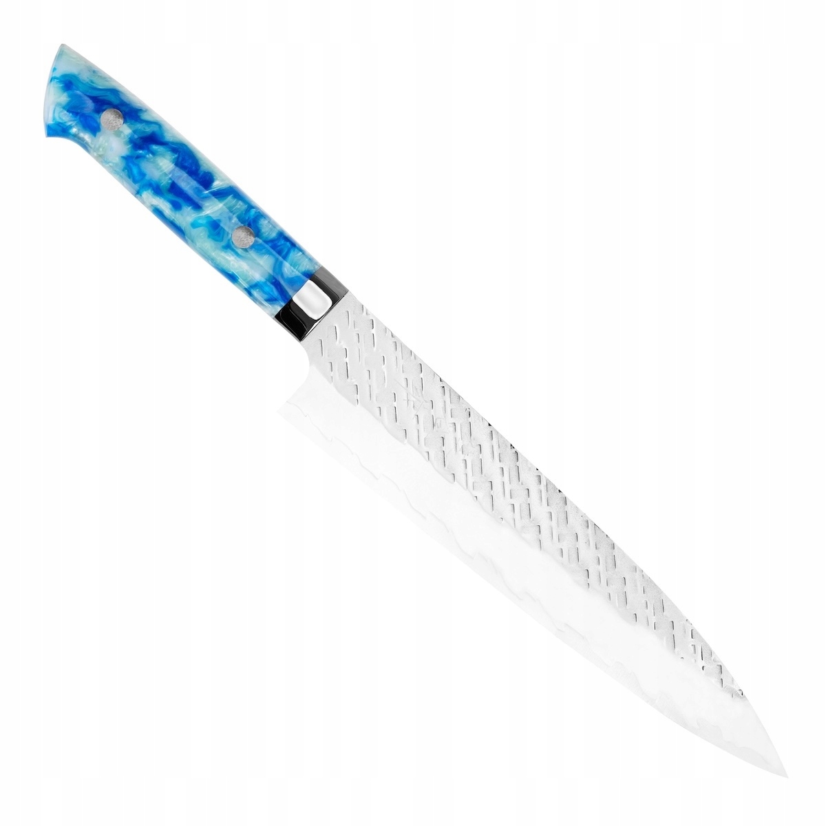 Takeshi Saji Strix Blue Acrylic Ručne kovaný japonský nôž šéfkuchára 21 cm