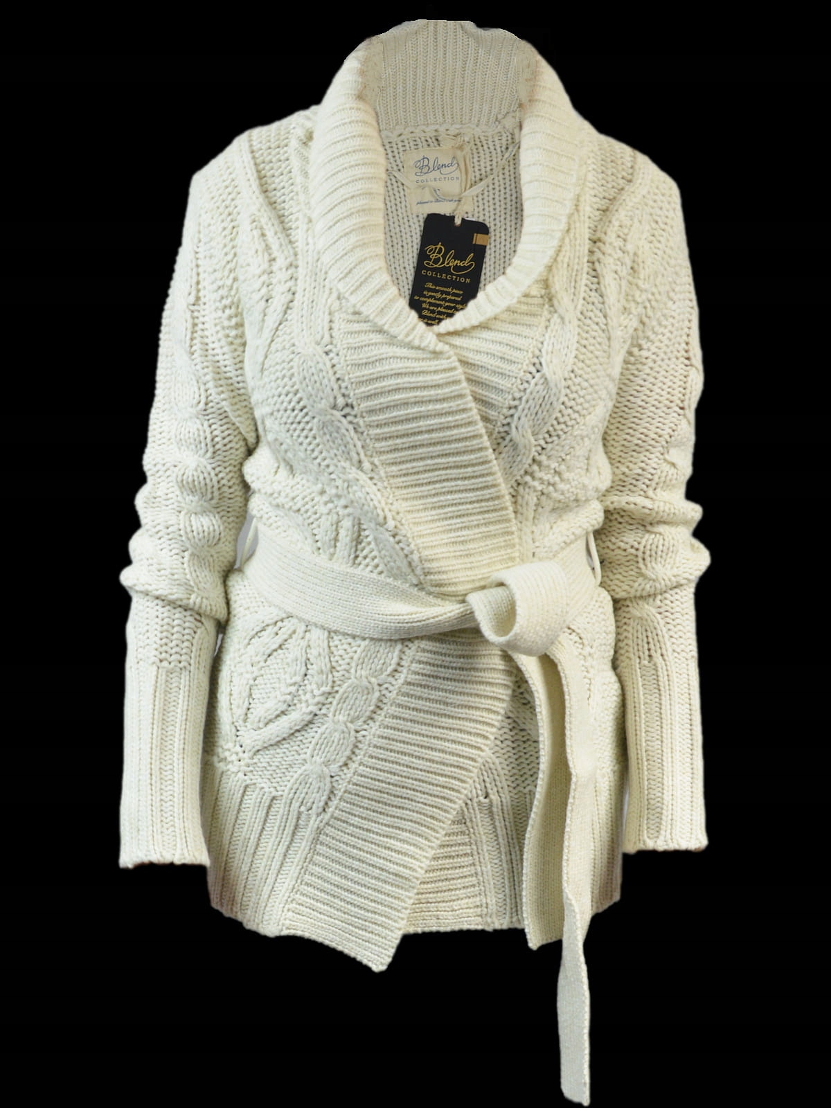 Vázaný svetr Blend She 3501-6345 Ecru XL