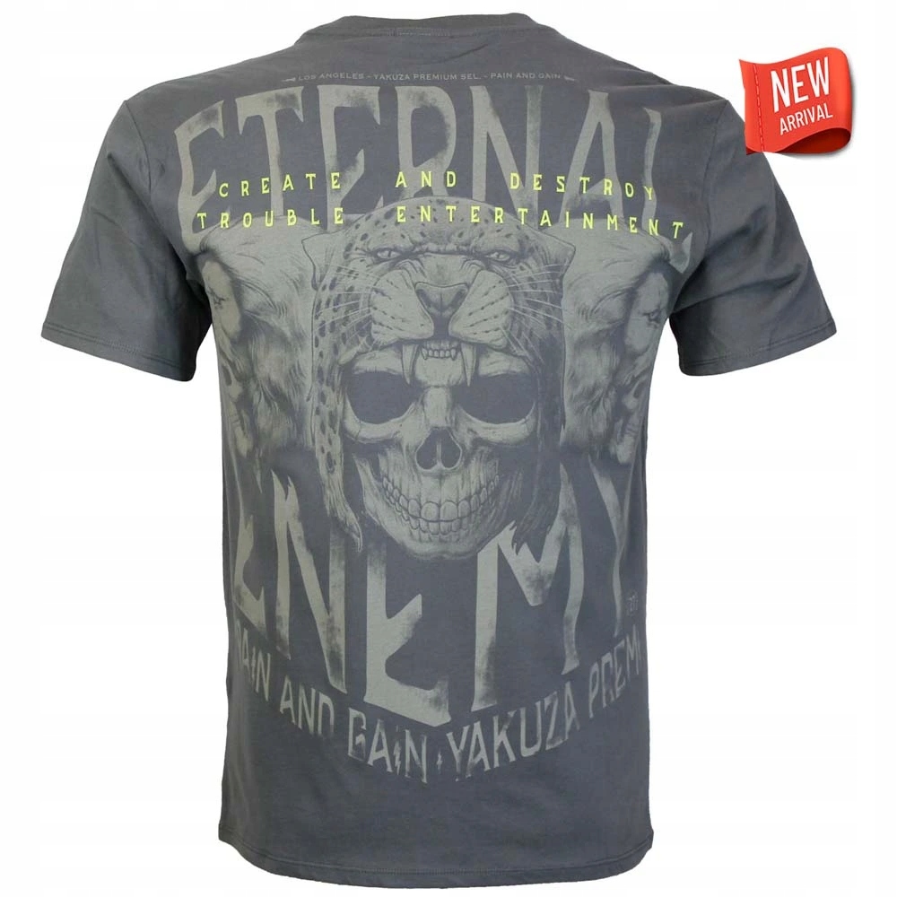 Tričko Yakuza Premium 3903 dark grey, Eternal Enemies La