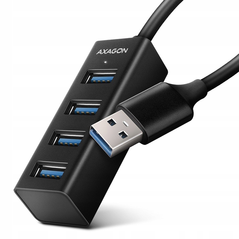 Axagon Hub 4-portowy Mini metalowy Usb 3.2 Gen 1 H