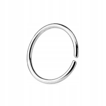 

Kolczyk kółko do nosa Continuous Srebrny 0,6/8