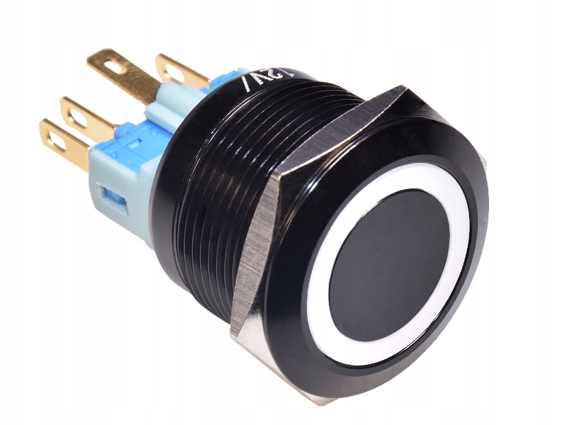 

Przełącznik wandaloodporny chwilowy 22mm biały