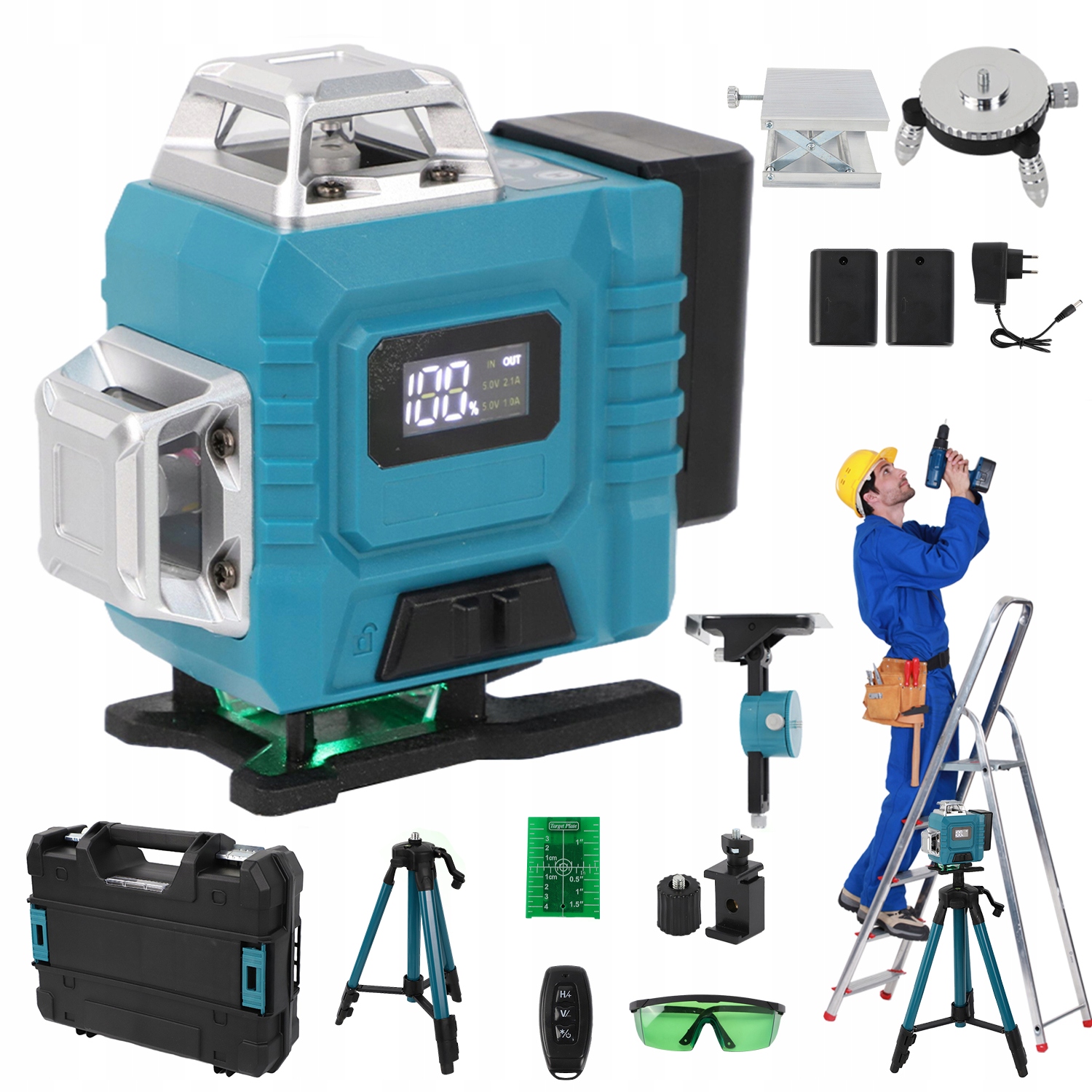 4D Křížový Laser S 16 Liniemi Ovládacích Režimů A Samonivelační Funkcí