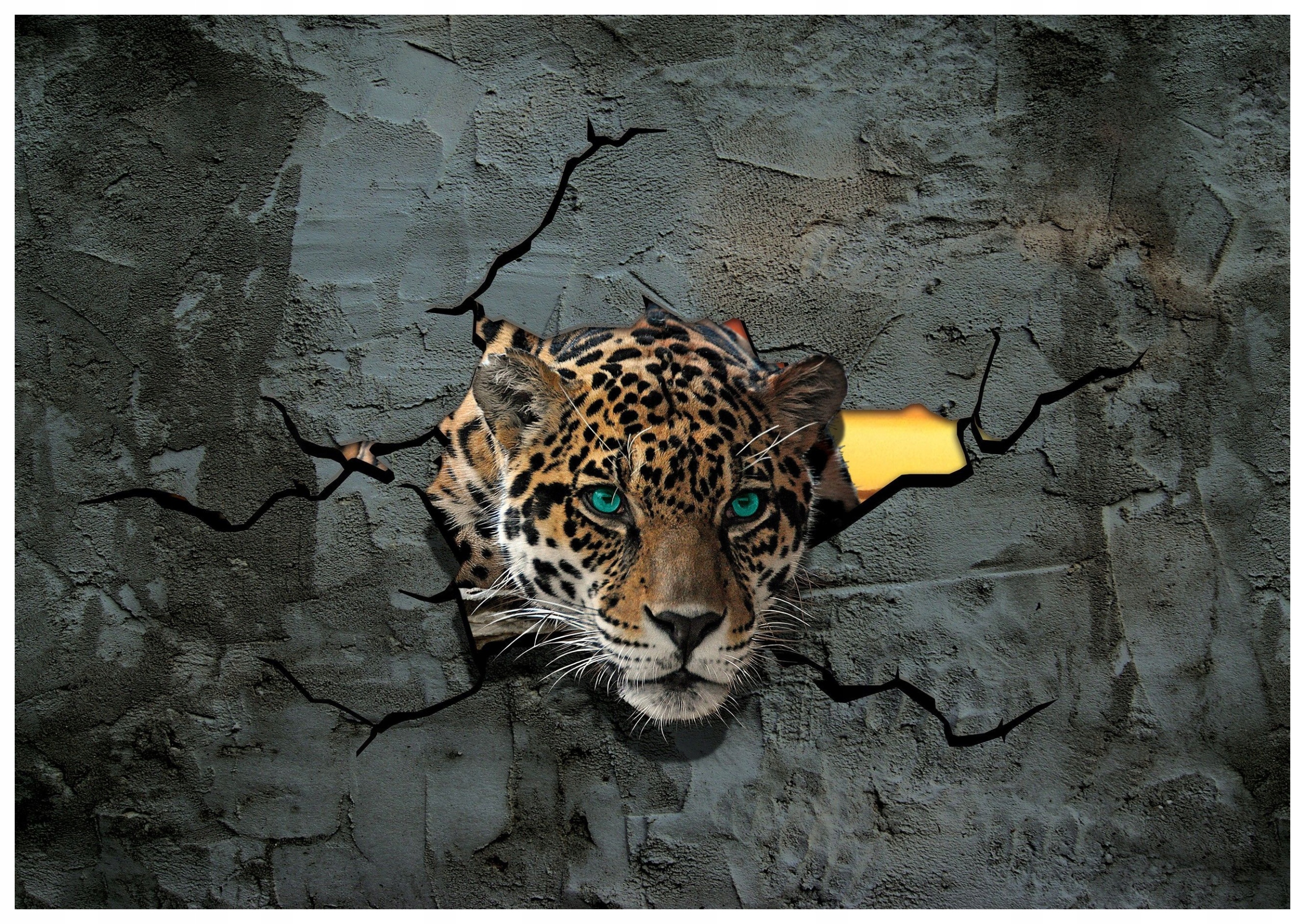 Vliesová fototapeta Jaguar Divoký zrak zvířete 254x184 lepidlo