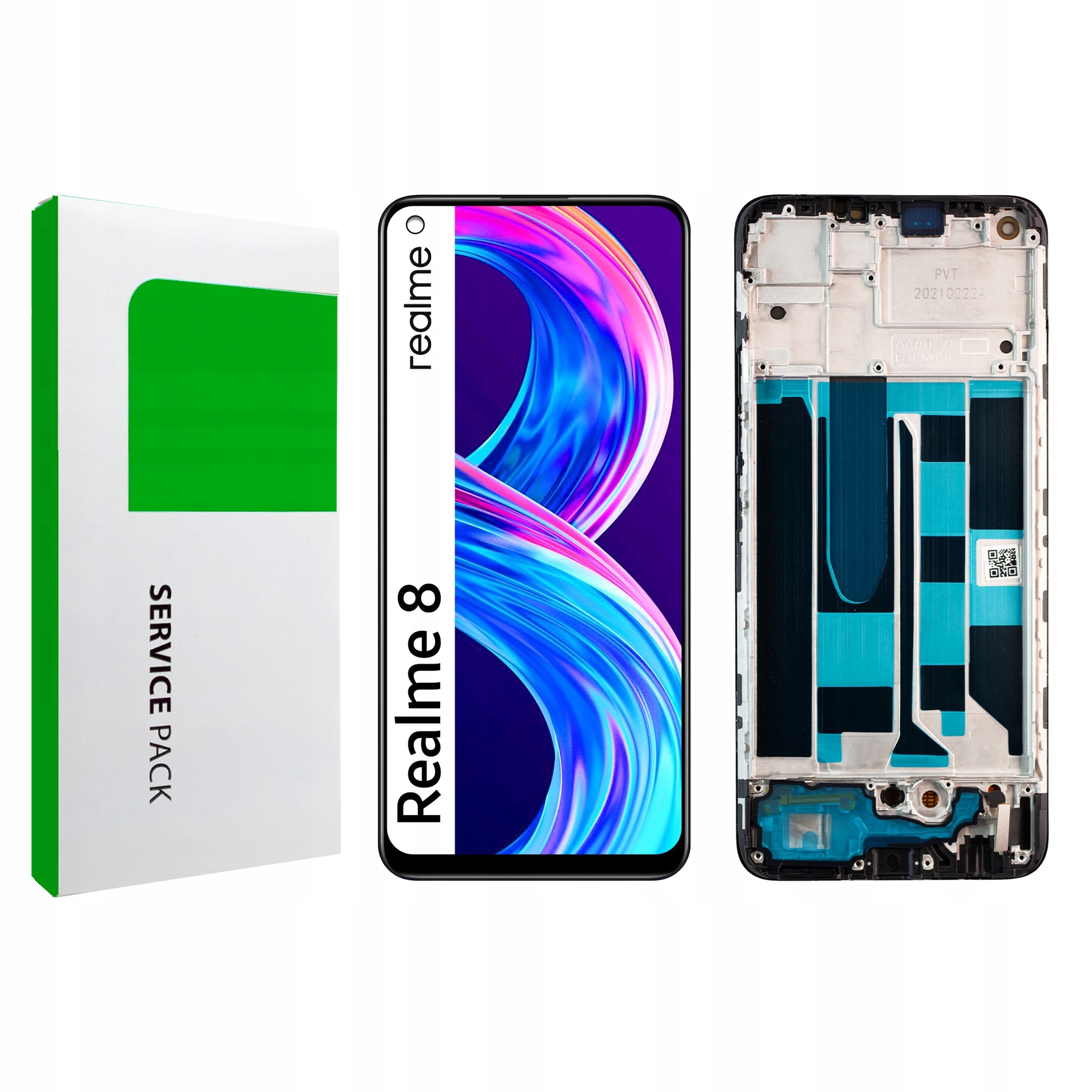 Displej s rámečkem pro Realme 8 Originál Zila Display Panel LCD