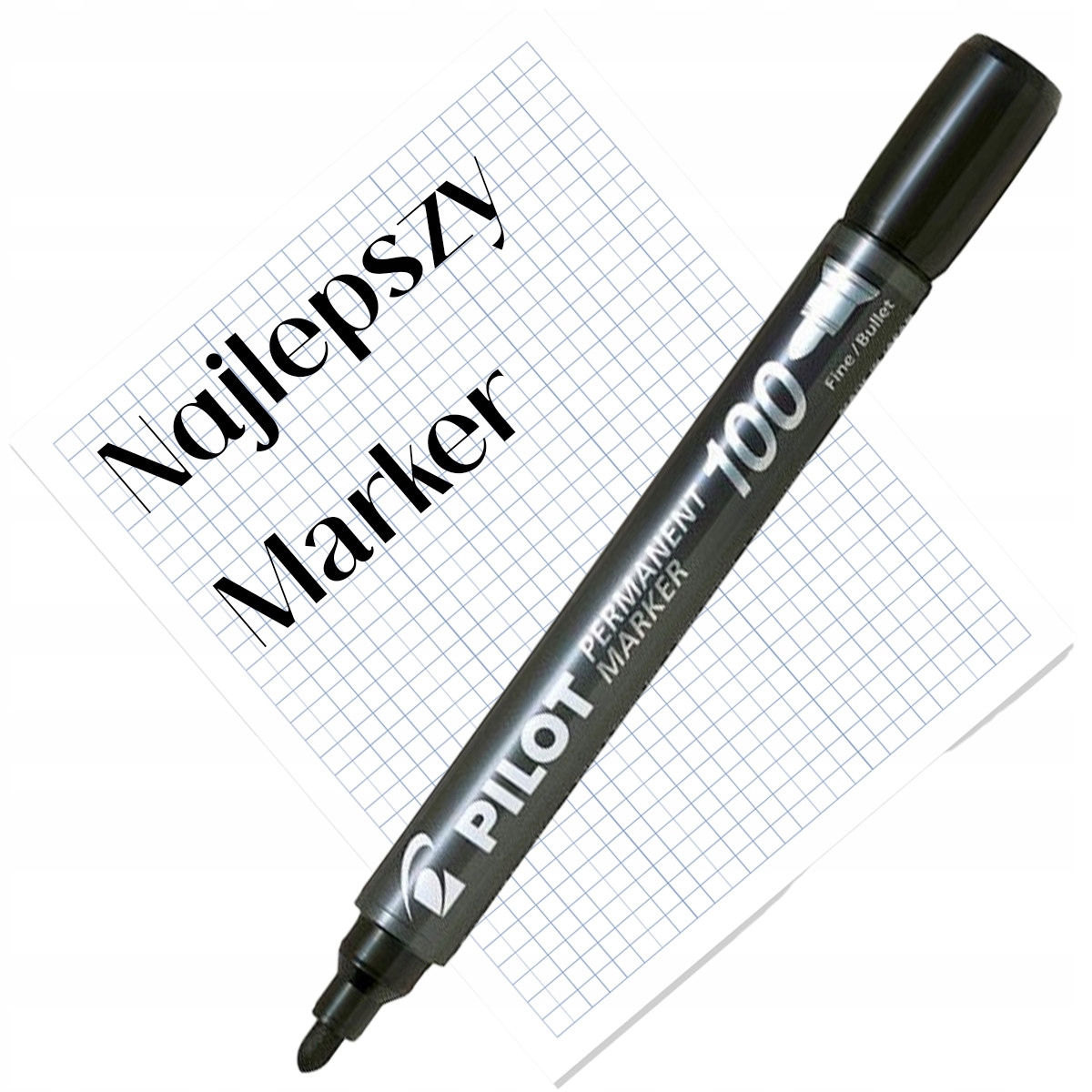 PERMANENTNY MARKER PISAK CZARNY WODOODPORNY