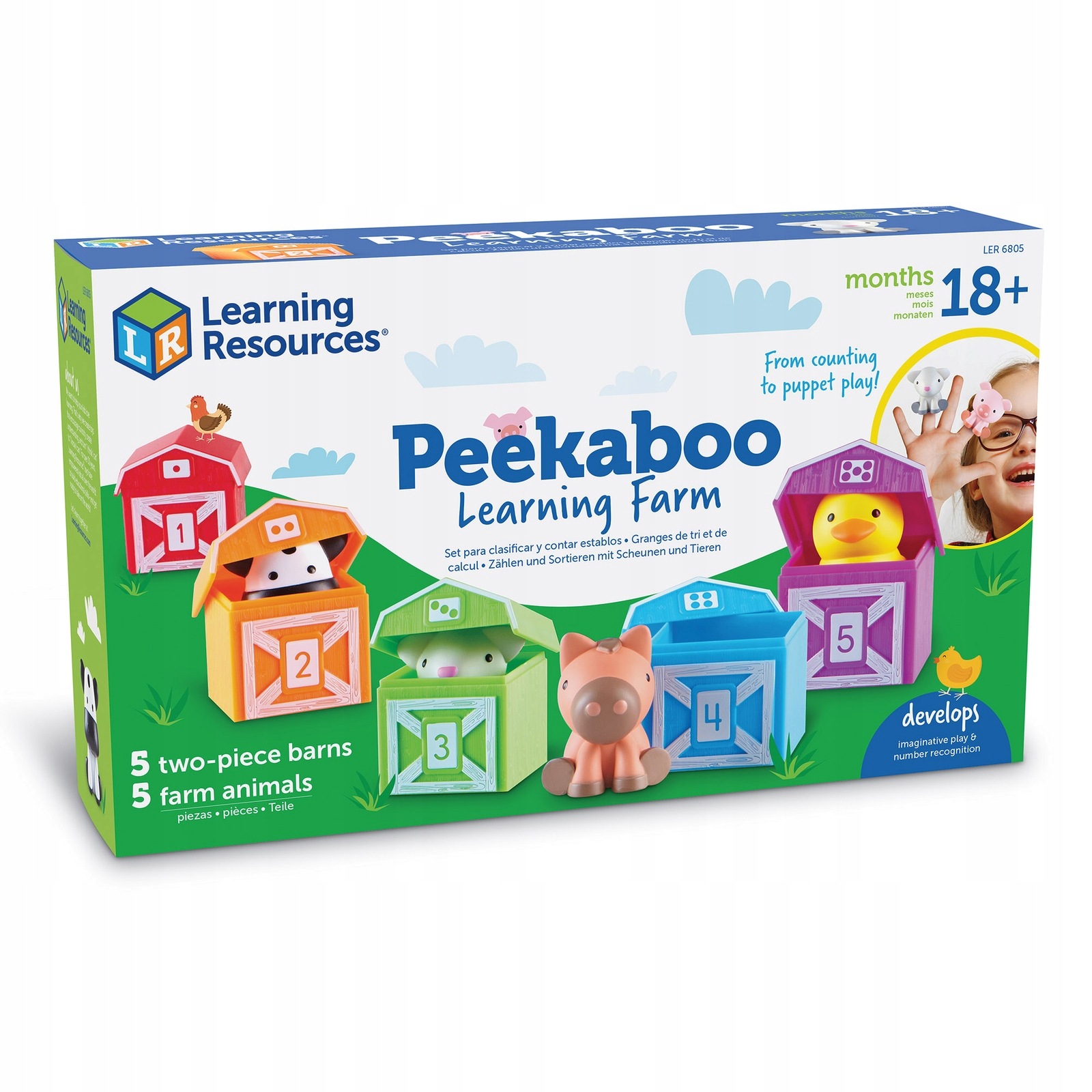 Farma Edukacyjna Farm Zwierzątka Nauka Kolorów Liczenia 18m+