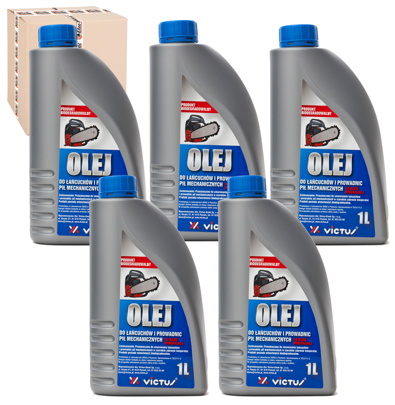 

5x Olej Do Smarowania Łańcucha Prowadnic Victus 1L