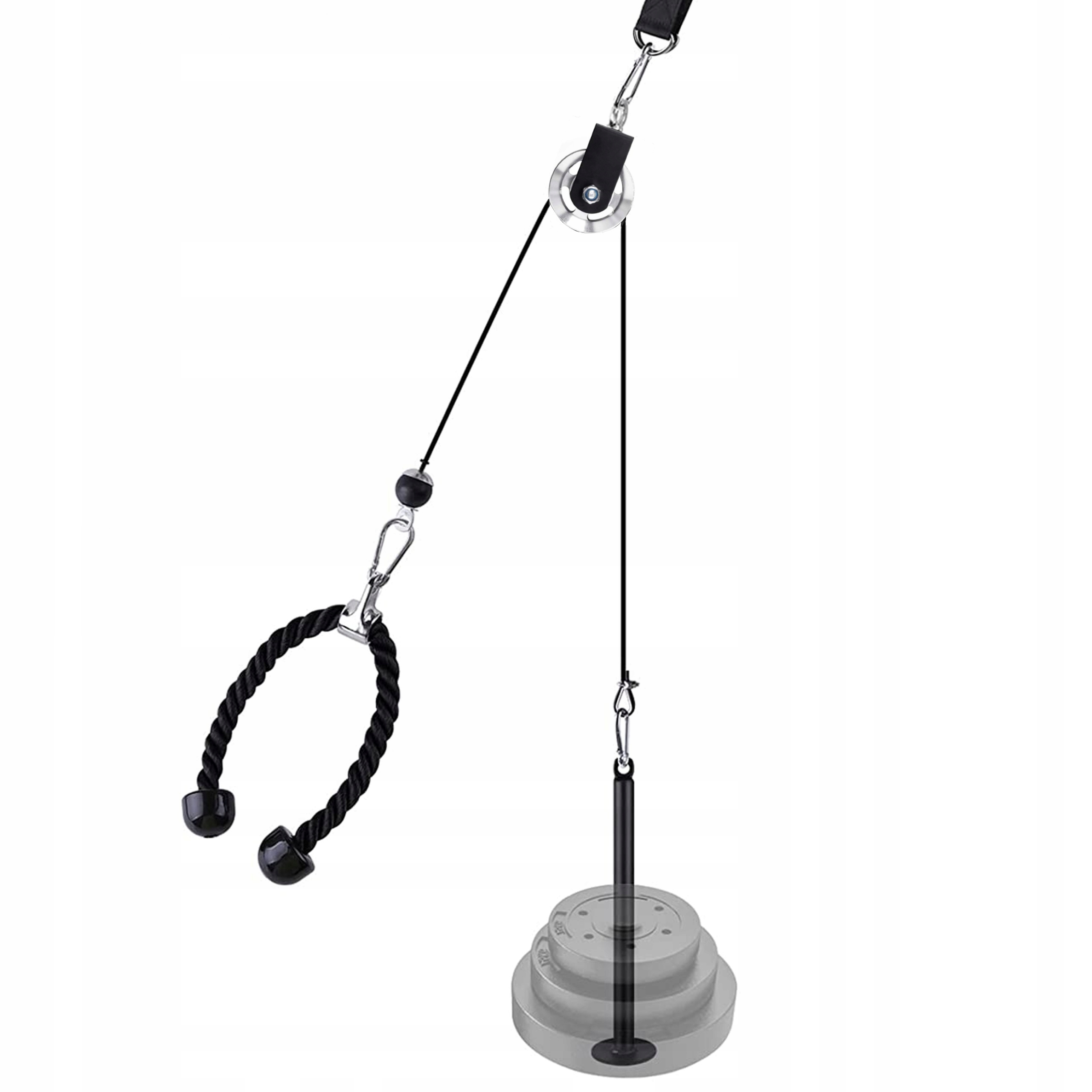 WYCIĄG GÓRNY I DOLNY ZESTAW 100KG + UCHWYT TRICEPS Stan opakowania oryginalne