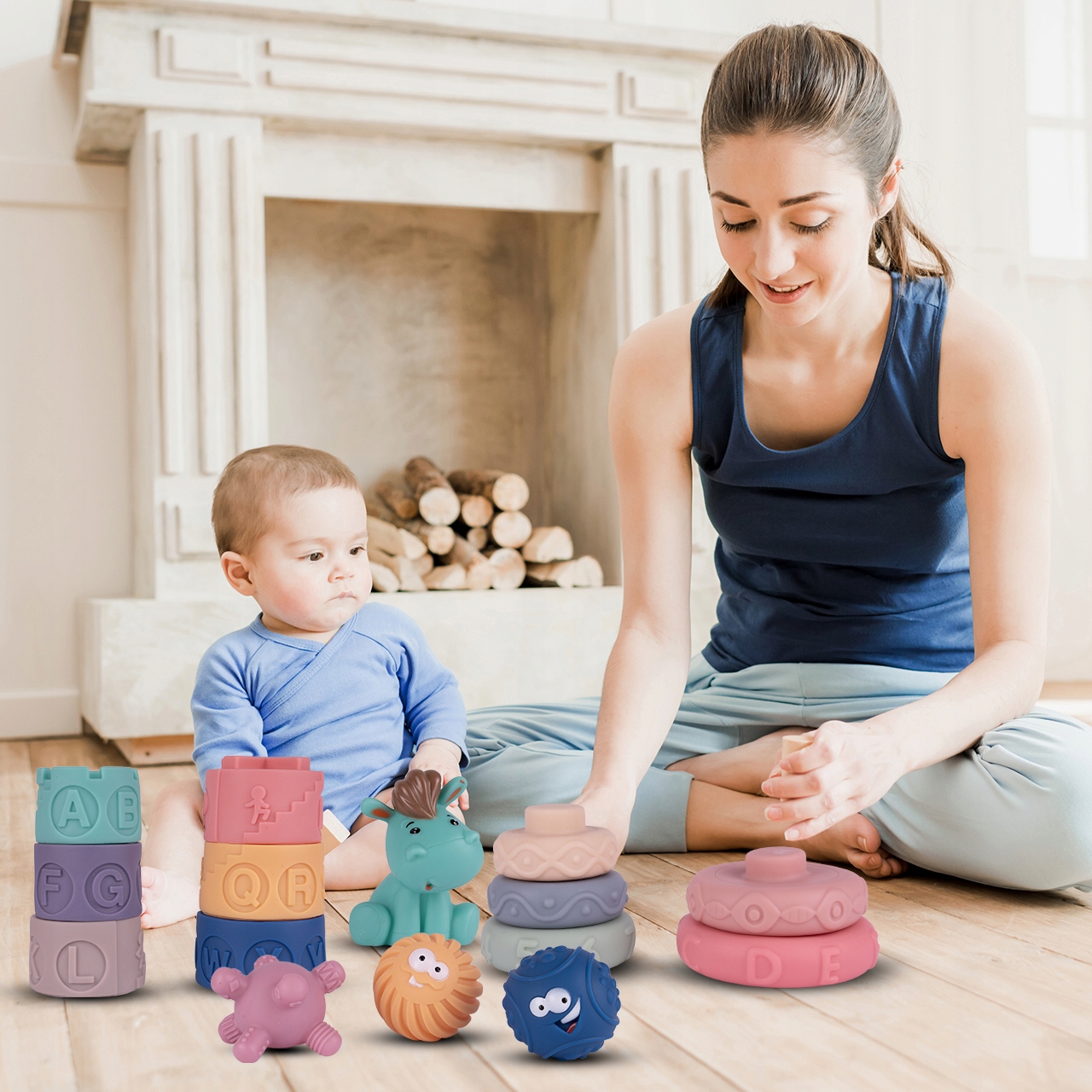 SOFT SENSORY BLOCKS FOR BABY 27 KS Certifikáty, názory, schválení CE EN 71