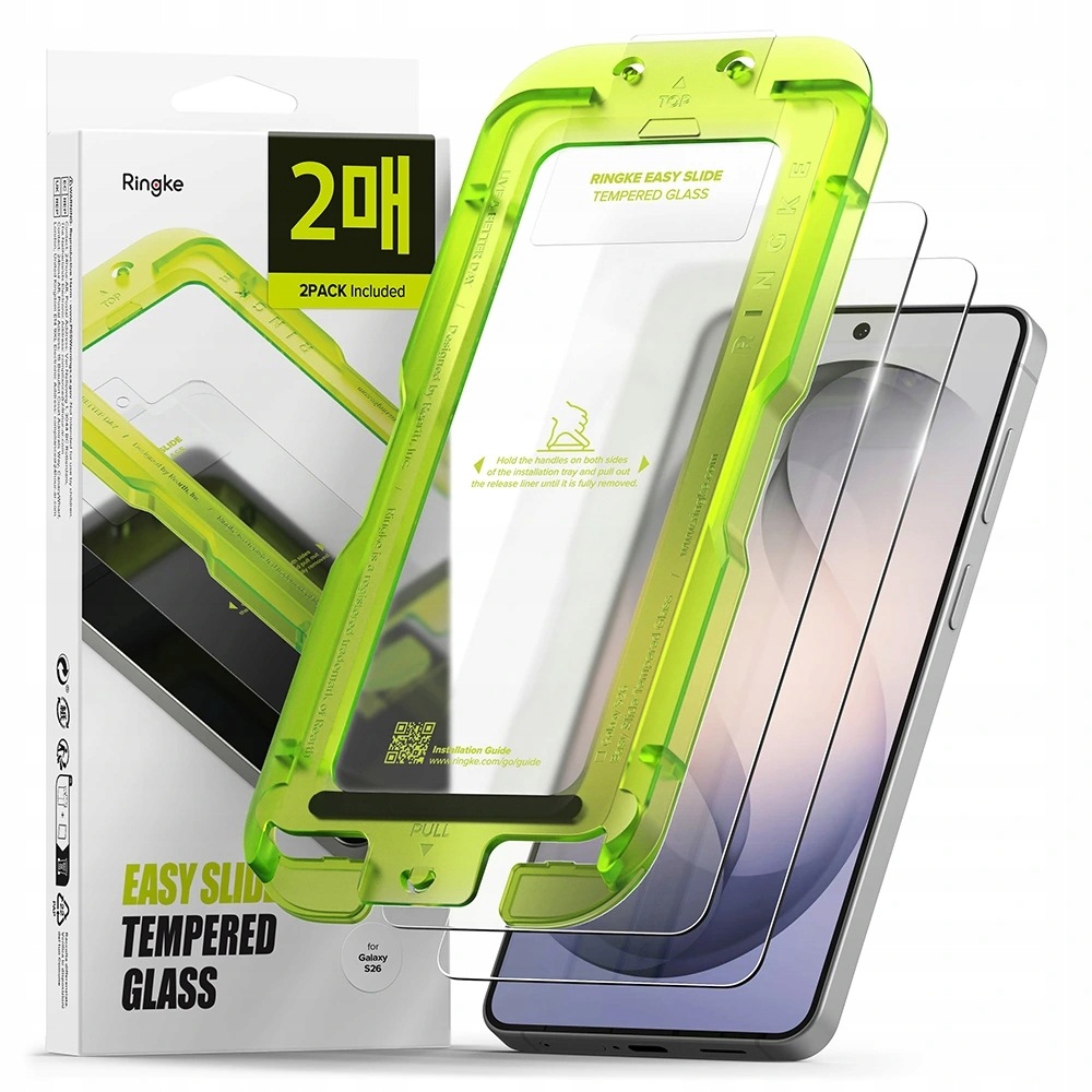 Ringke Slide Glass (2 szt.) Szkło do Samsung Galaxy S26 przezroczyste