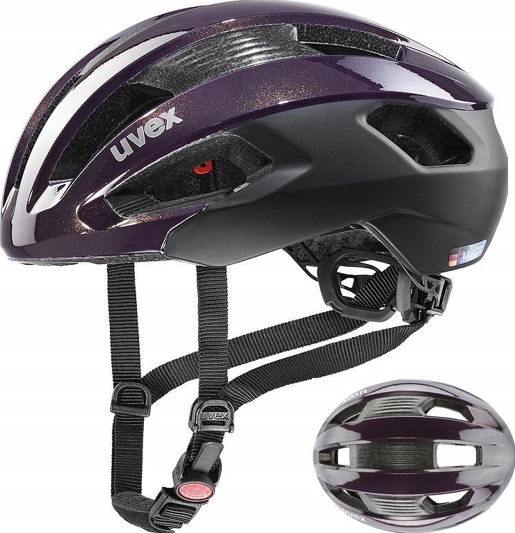 Cyklistická helma Uvex Rise CC Plum Black Mat S 52-56cm
