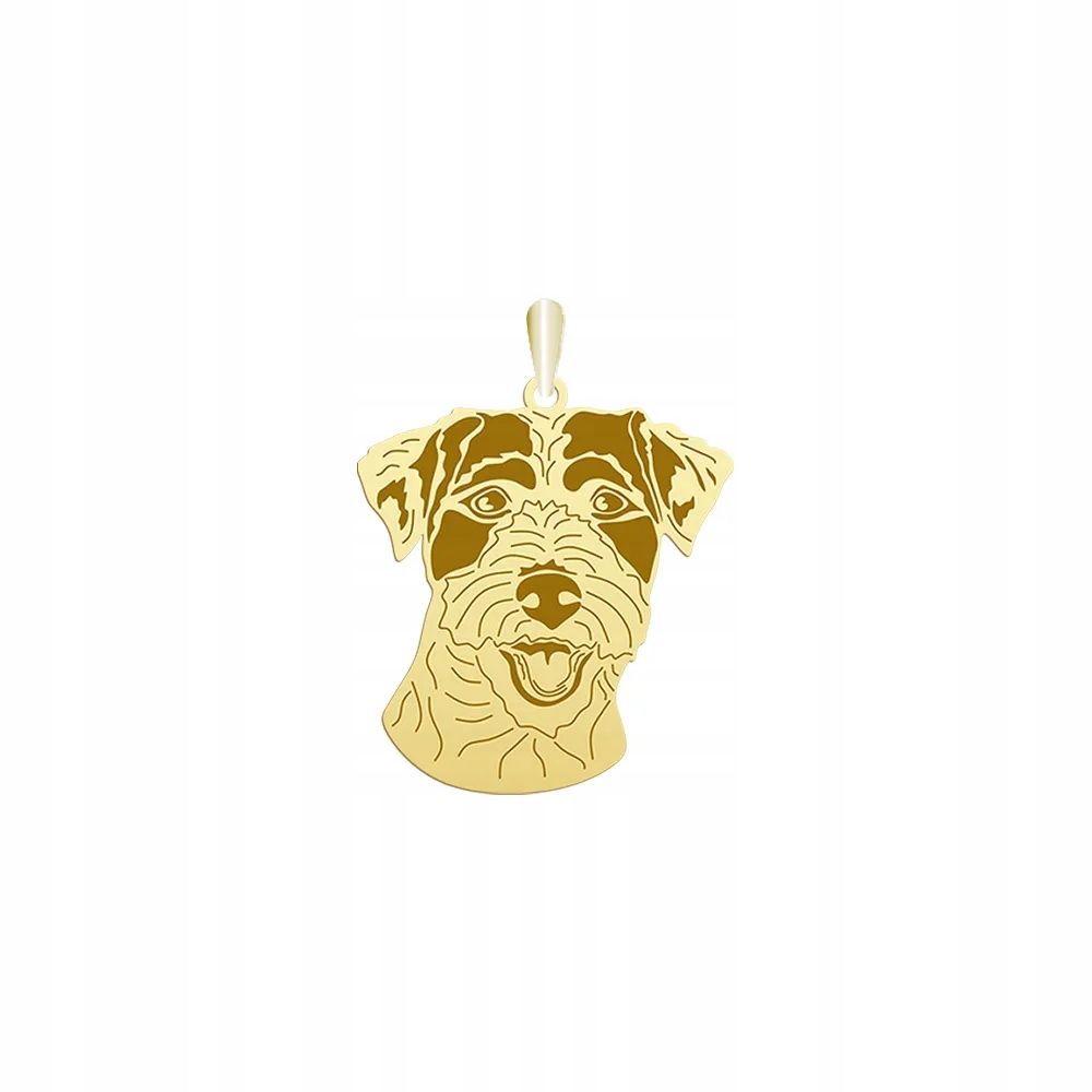 Zlatý přívěsek se psem Parson Russell Terrier 925 Dárek Žena Gravírování