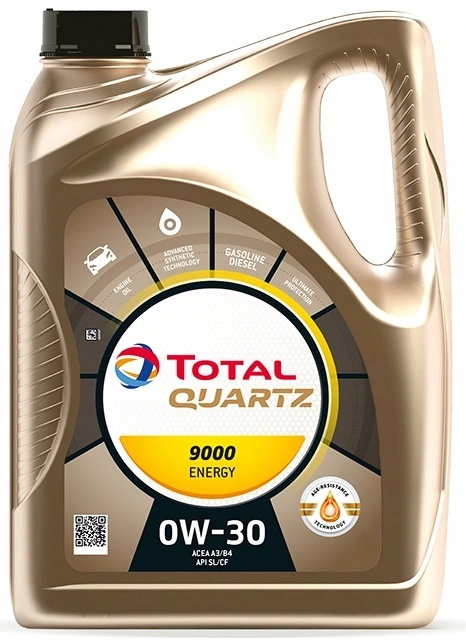 Motorový Olej 0W-30 Total Quartz Energy 9000 4 L