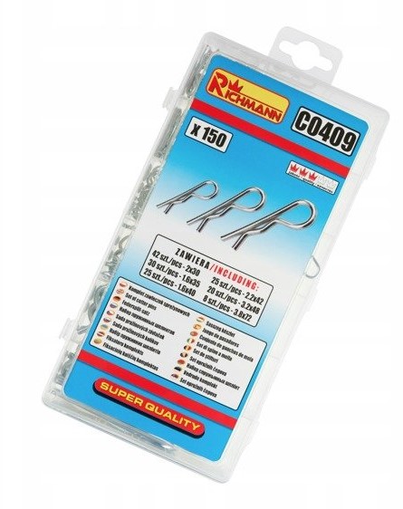 ZAWLECZKI SPRĘŻYNOWE ZESTAW ZAWLECZEK SPRĘŻYNOWYCH Kod producenta C0409