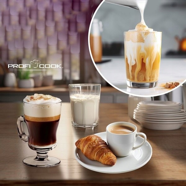 SPIENIACZ UBIJACZ DO MLEKA Z PODGRZEWANIEM MIKSER PODGRZEWACZ LATTE Marka Profi Cook