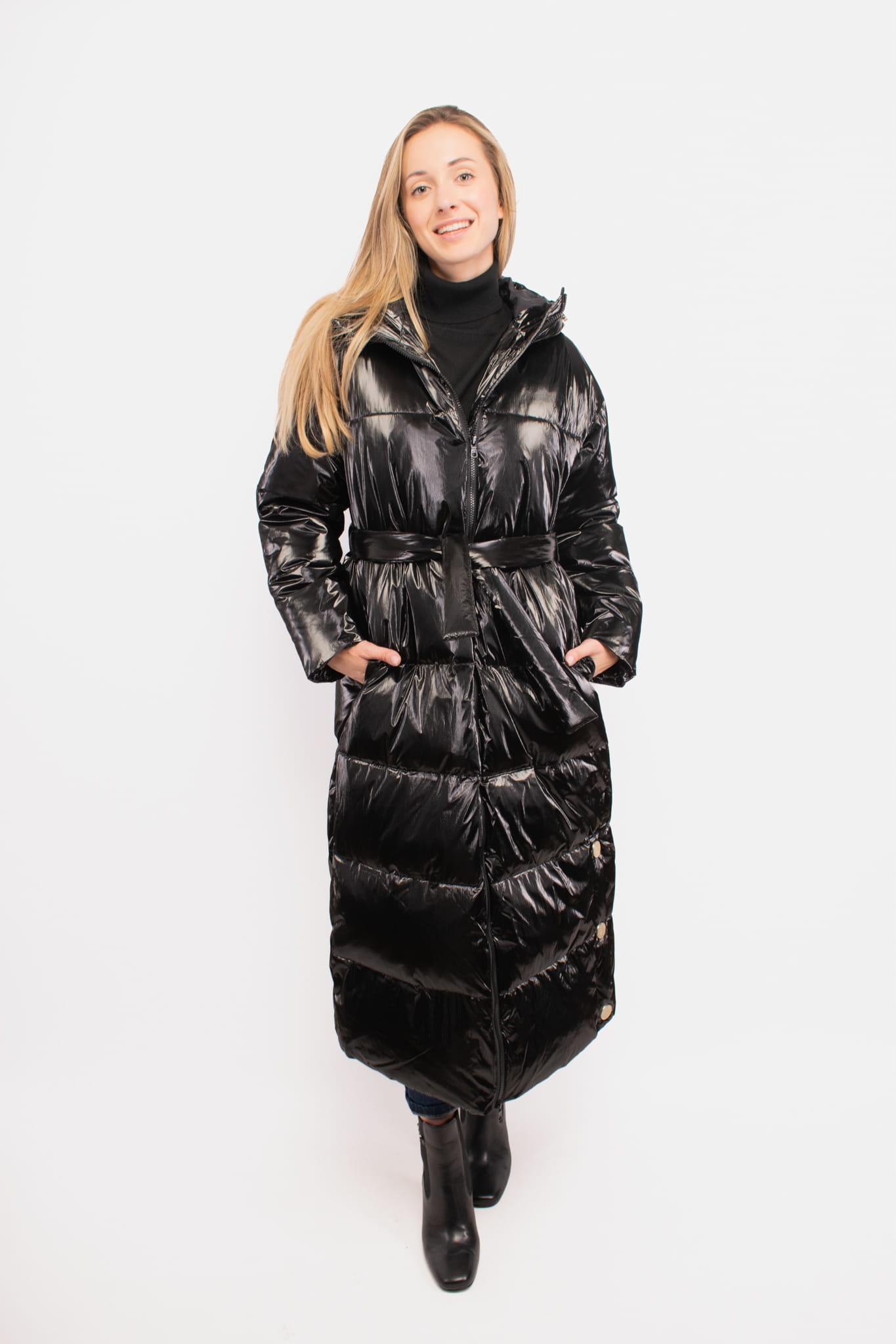 Płaszcz damski Armani Exchange 6DYL32 YN1YZ czarny XL