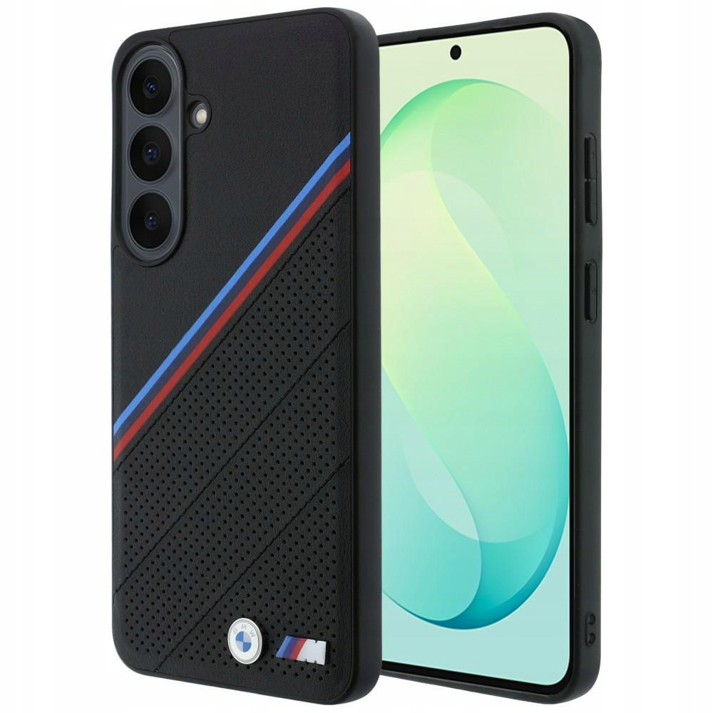 Pouzdro Bmw M Tricolor Metal Logo MagSafe pro Samsung Galaxy S26 Fe, černé