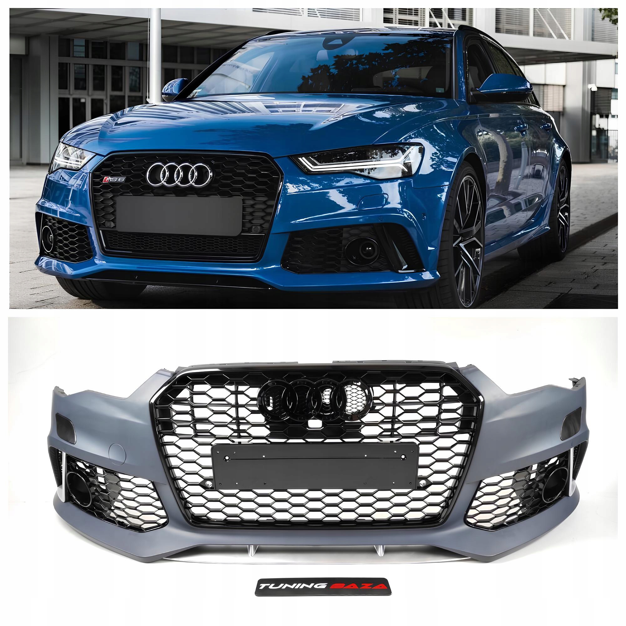 Zderzak Przedni Audi A6 C7 RS6 Look (2014–2018, z PDC)