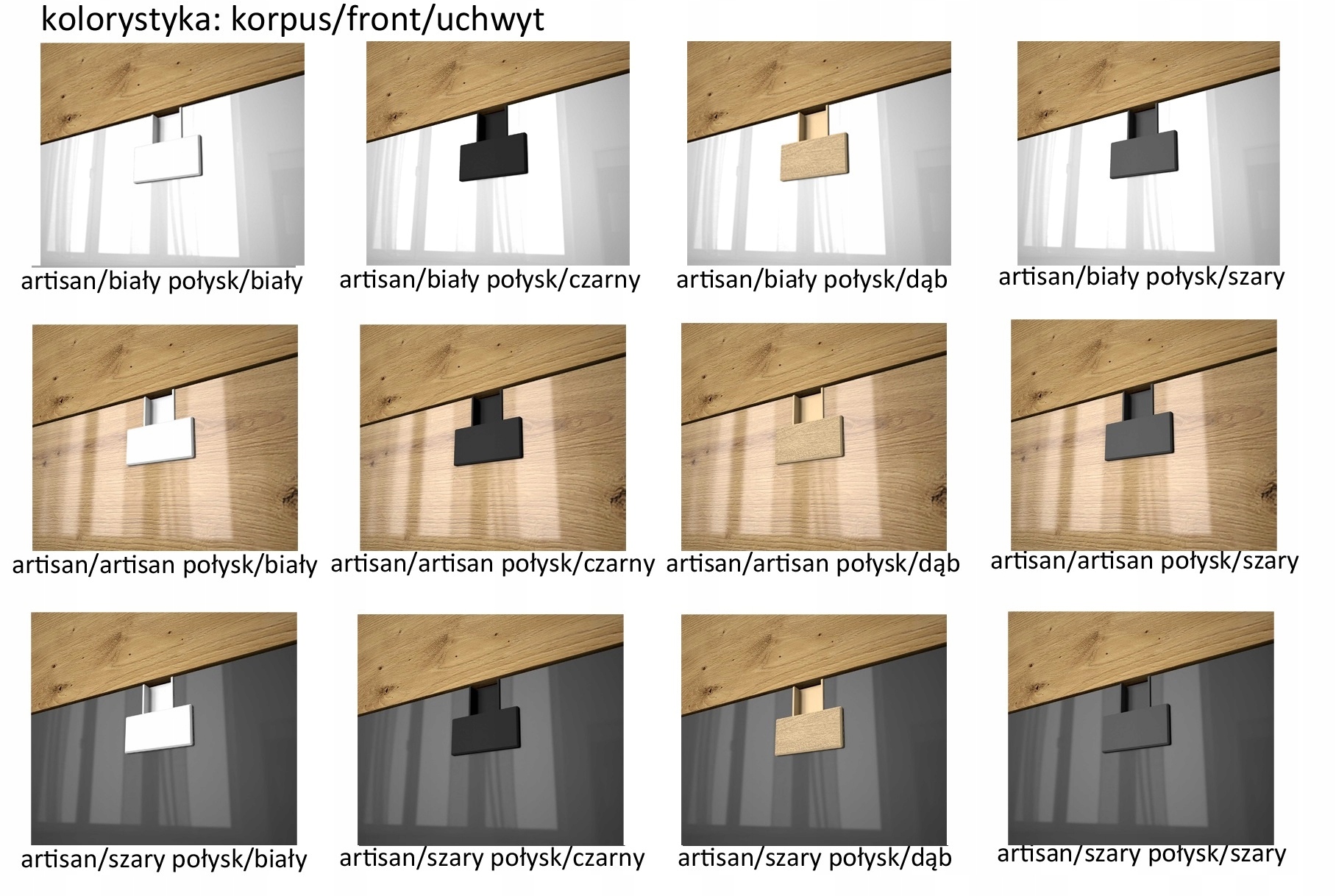 meble biurko duże pojemne szafką regałem Index 11 Szerokość mebla 151 cm