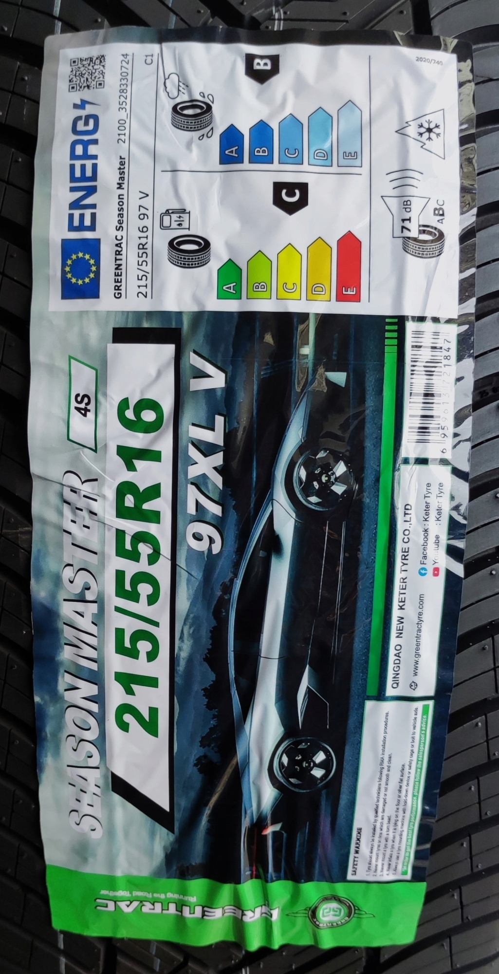 Opony 215/55/16 Greentrac Season Master 2024r 2szt. 3 lata gwar. C/B/71dB Model inny