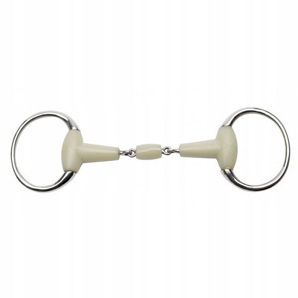 Wędzidło oliwkowe Feeling Flexi 2 x łamane 12,5cm