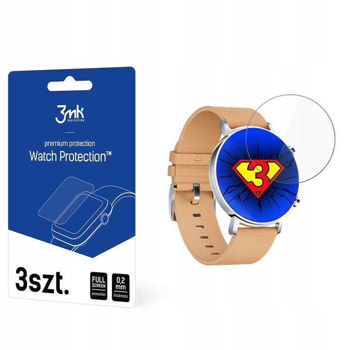 

3MK Folia 5D Cały Ekran Do Huawei Watch GT2 42MM