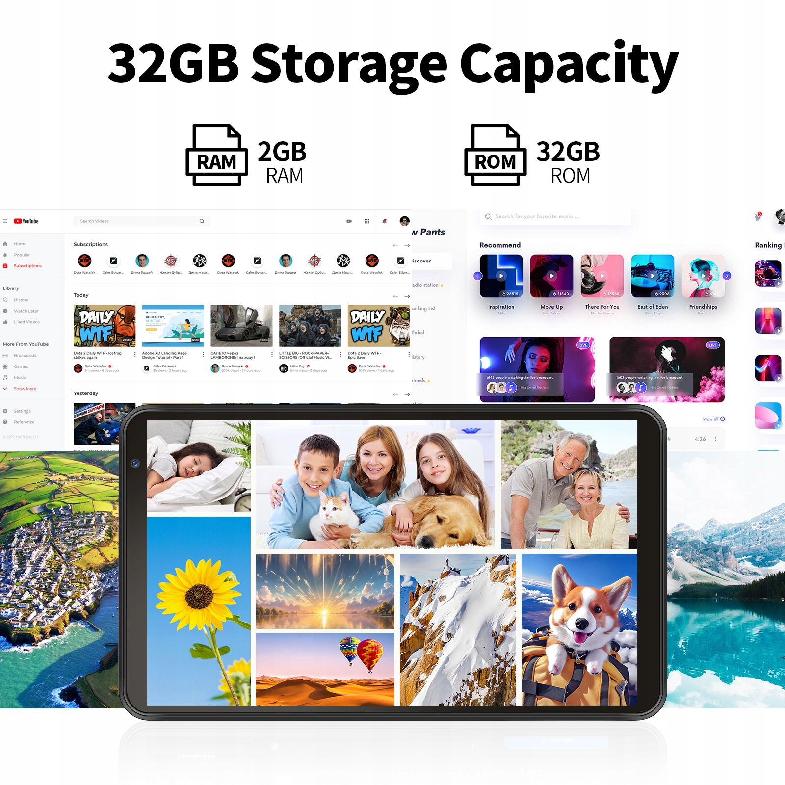 PRITOM Tablet 7" Android, 32 GB Z elő, csarny Gyártó kódja P7 PLUS