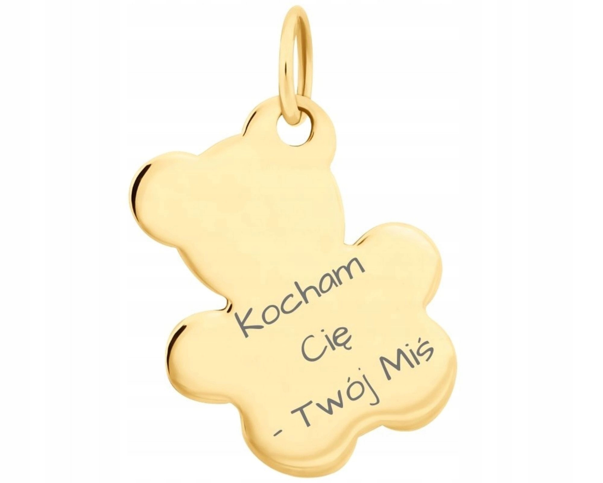 Zlatý Přívěsek Přívěsek Medvídek 585 S Gravírováním