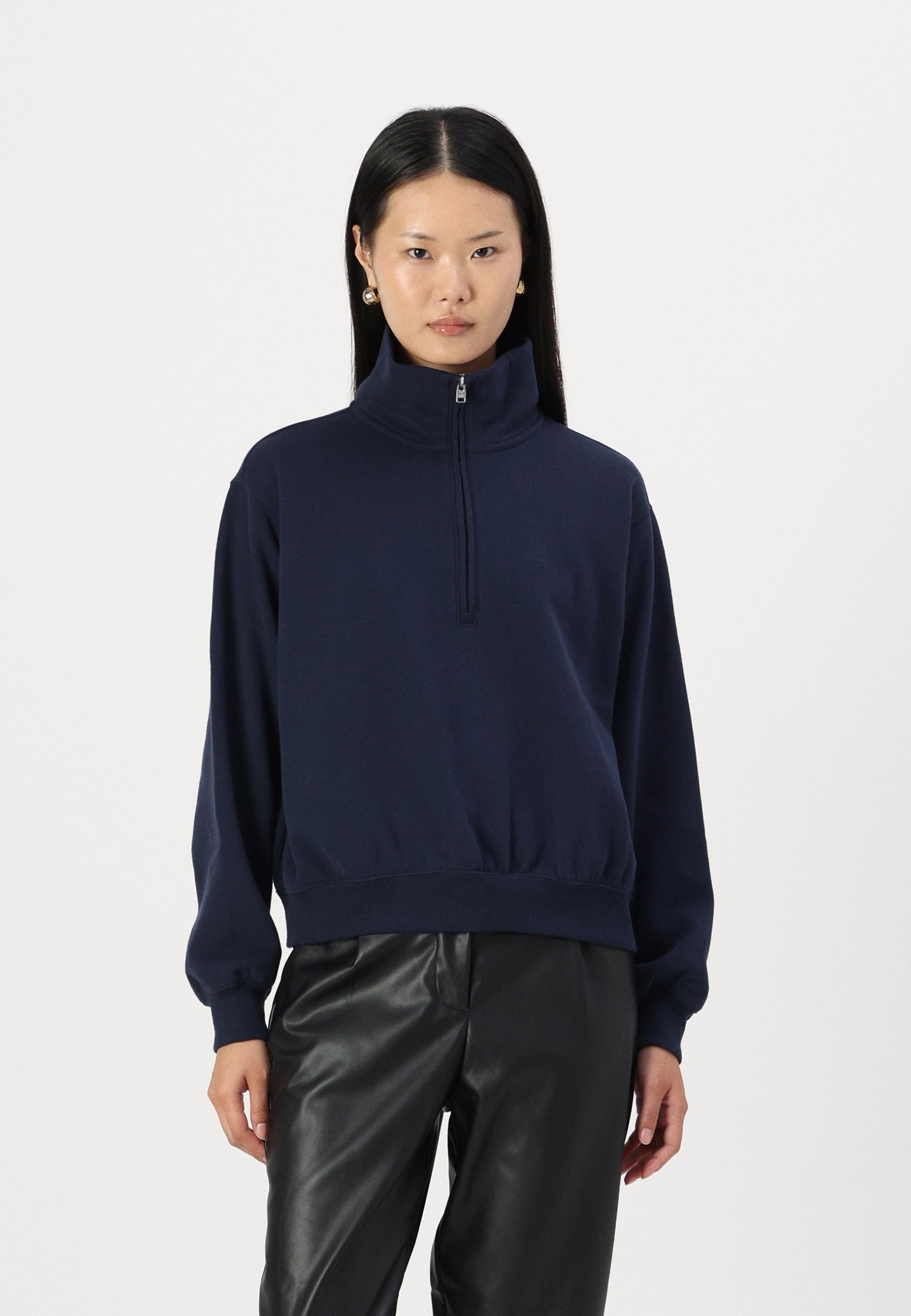 Mikina s rozepínacím výstřihem Hollister S