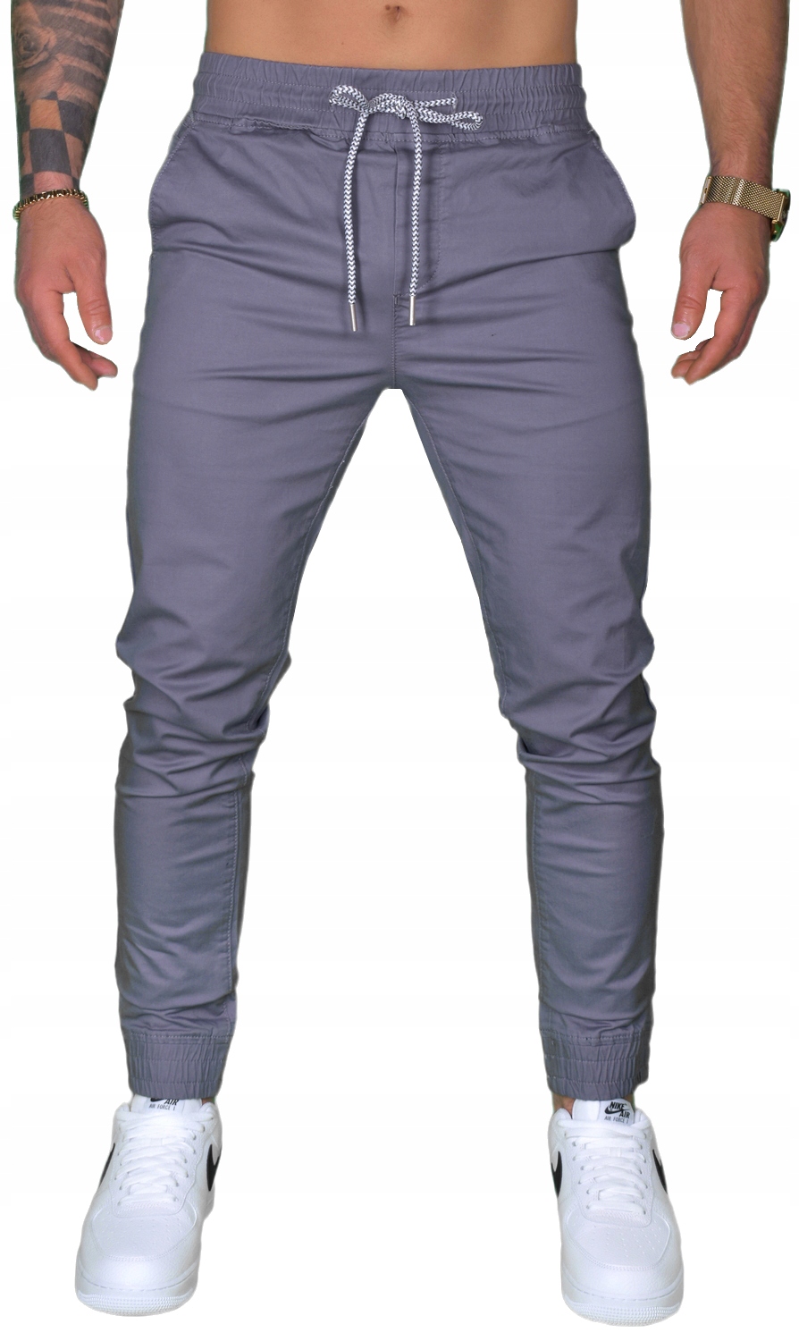 MĘSKIE SPODNIE JOGGERY JEANSY BOJÓWKI ELASTYCZNE JAKOŚĆ