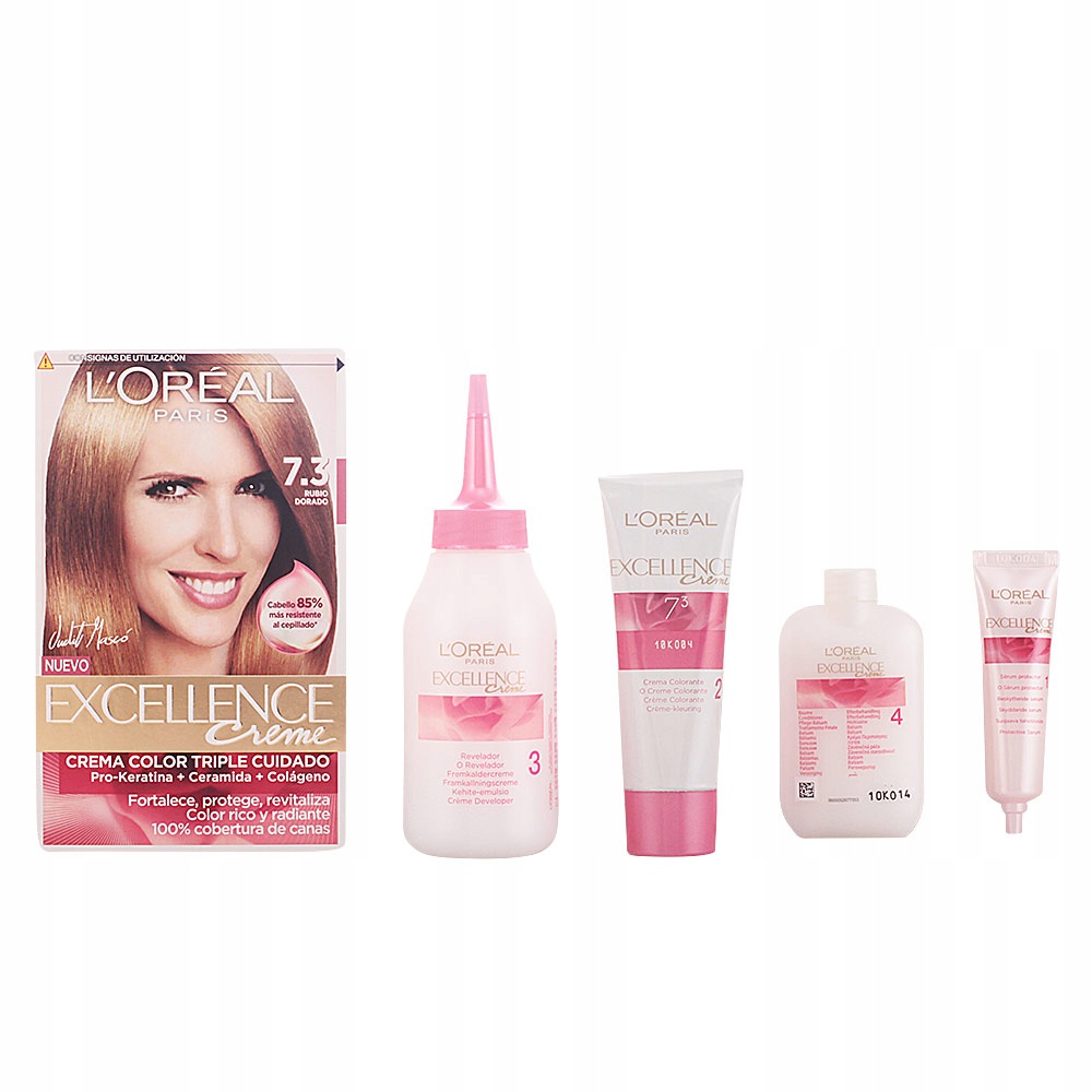 Barva na vlasy Excellence Creme #7.3 zlatá blond 192 ml
