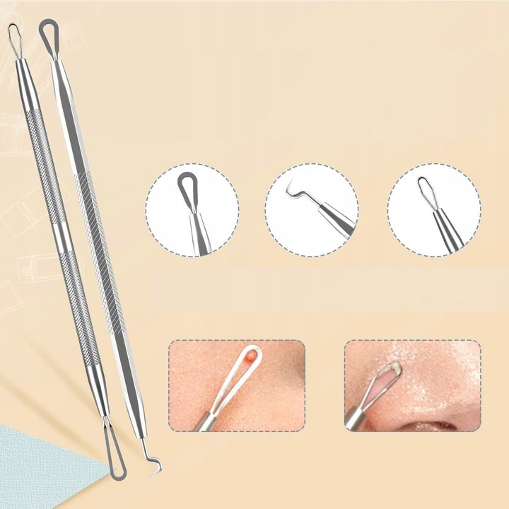 BESTOPE PROFESJONALNY ZESTAW DO USUWANIA ZASKÓRNIKÓW WĄGRÓW PRYSZCZY 6 w 1 Marka Bestope