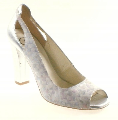 Fabio Fabrizi 761 Czółenko Białe Kwiaty ROZM.37