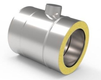 Kd Trubka s měřícím otvorem M64x4 fi 300 0,25 m 1,0 mm, komín