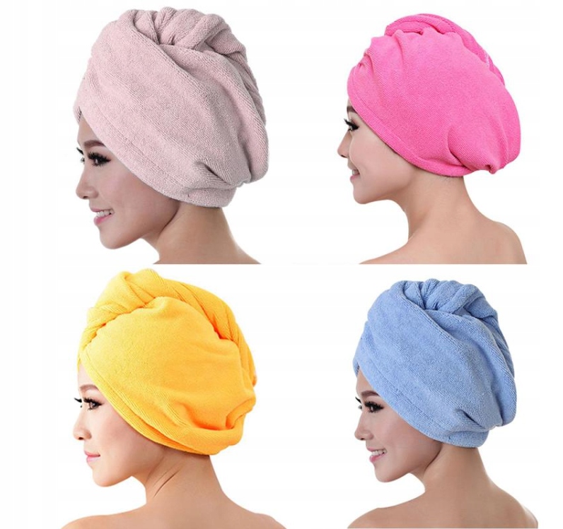 RĘCZNIK TURBAN NA GŁOWĘ MIKROFIBRA RÓŻOWY EAN (GTIN) 0797352171075