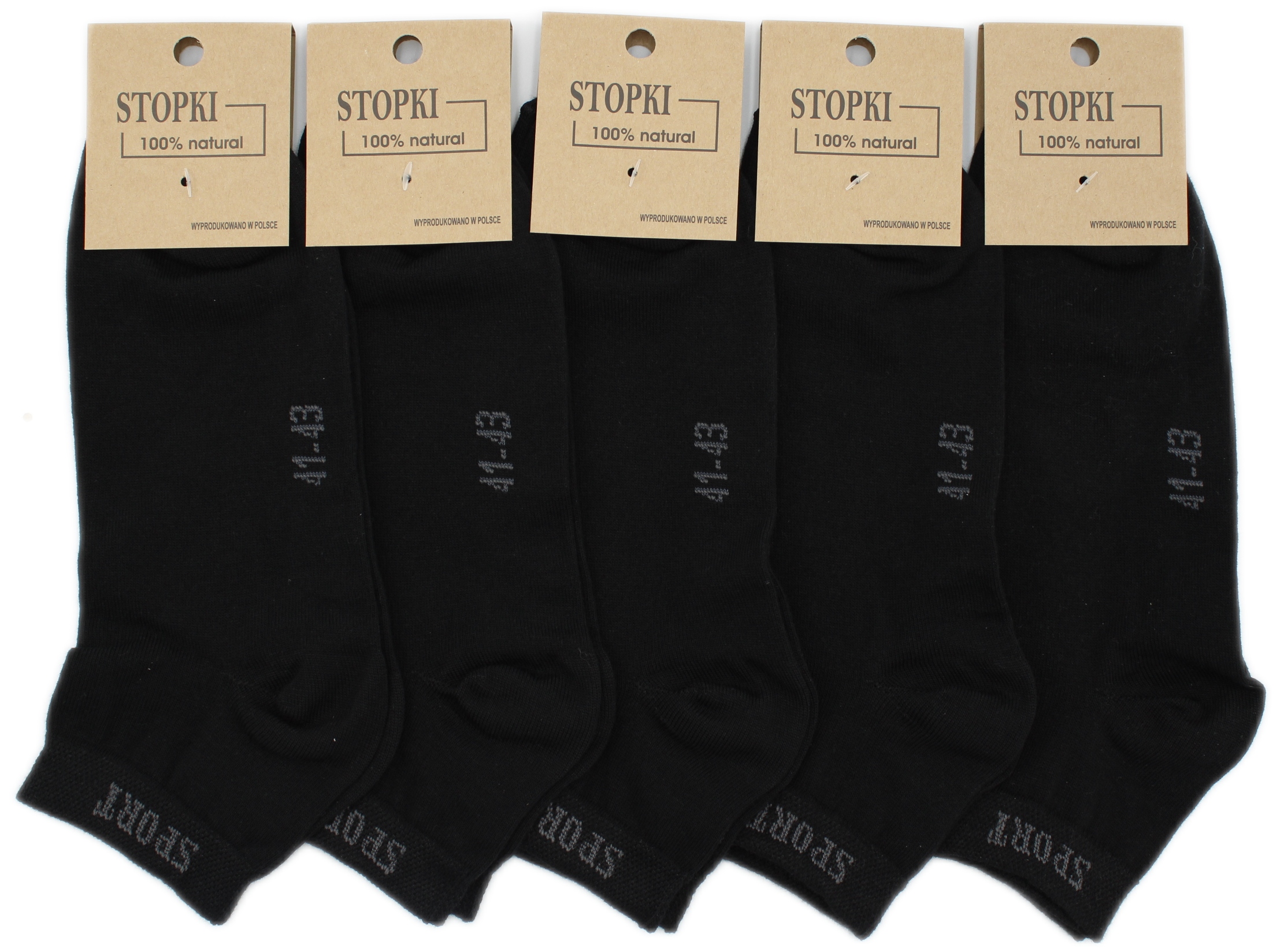 

5x Stopki Bawełniane 41-43 Trwałe Produkt Polski