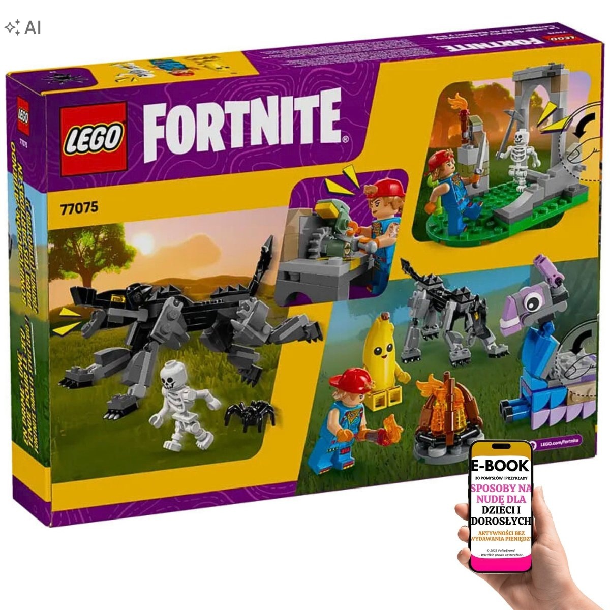 Lego Klocki Obóz Fortnite Ruiny Lama Wilk Dla Niego EBOOK-3