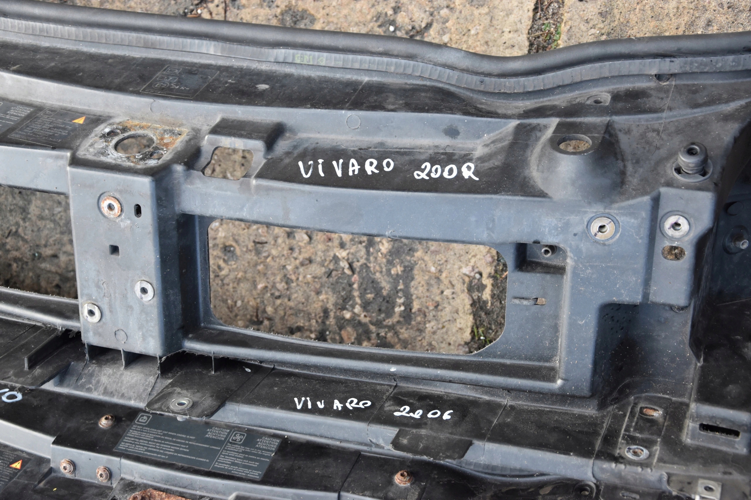 OPEL VIVARO support panel for radiators