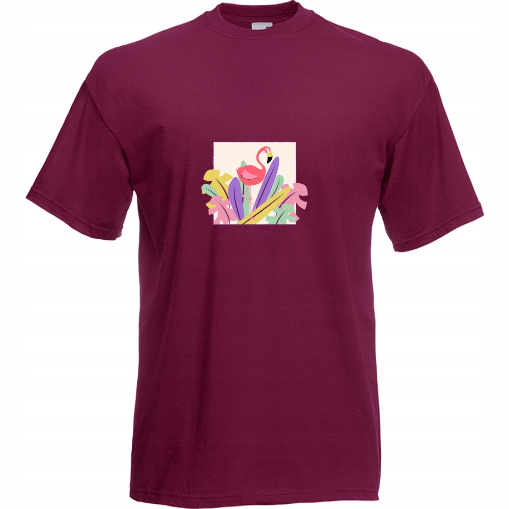 

Koszulka cute flamingo flaming XXL burgund