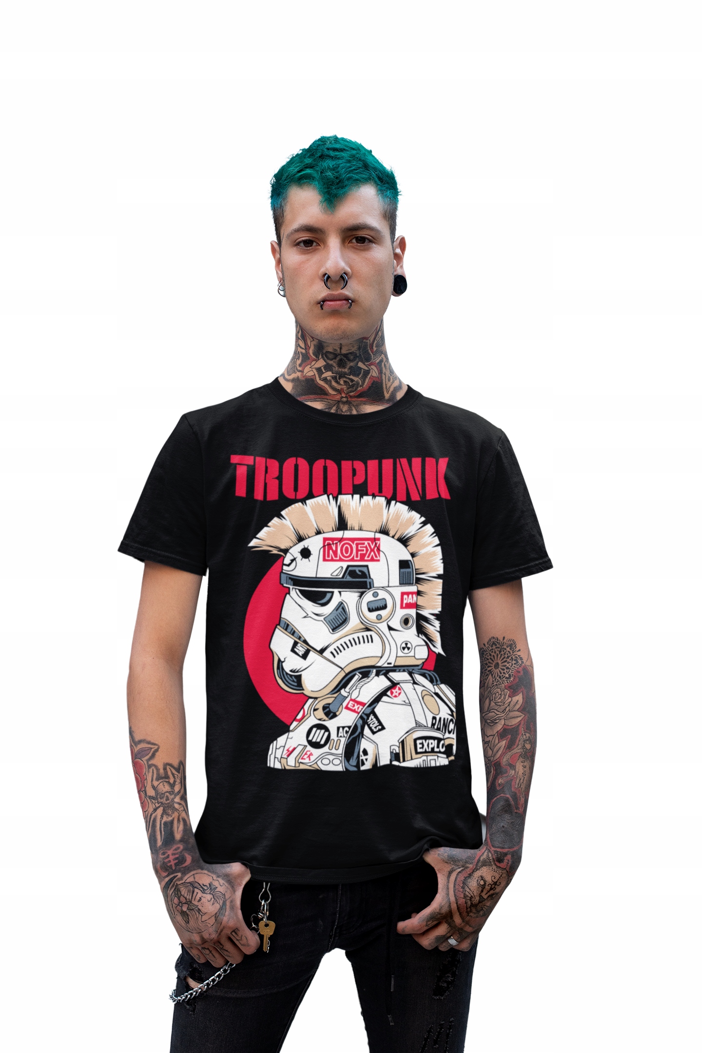

Męska Koszulka Muzyczna Punk Rock Heavy Metal