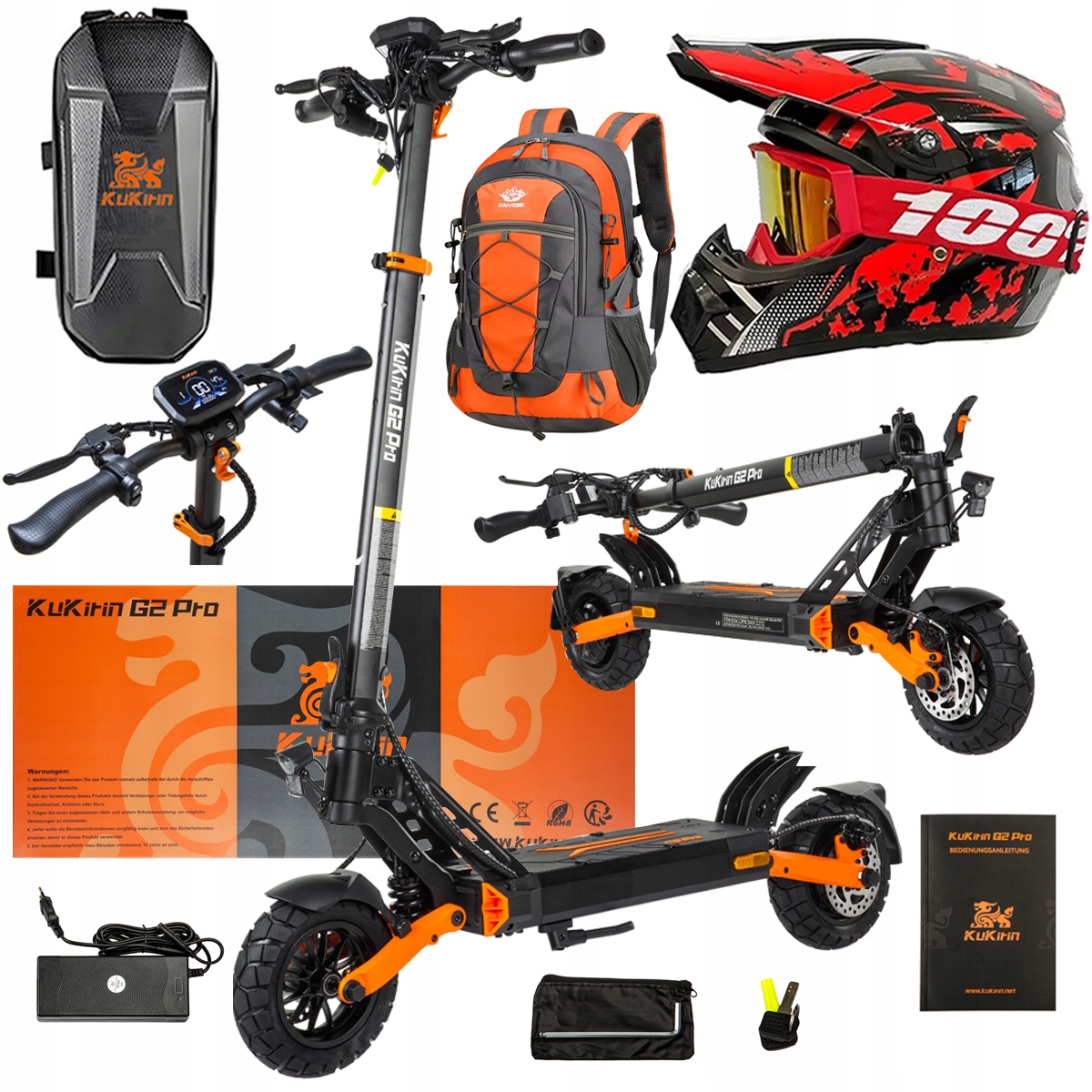 Pojazd Elektryczny KuKirin G2 Pro Abe 500w 48V 15.6AH 65KM 25KM/h +Dárek