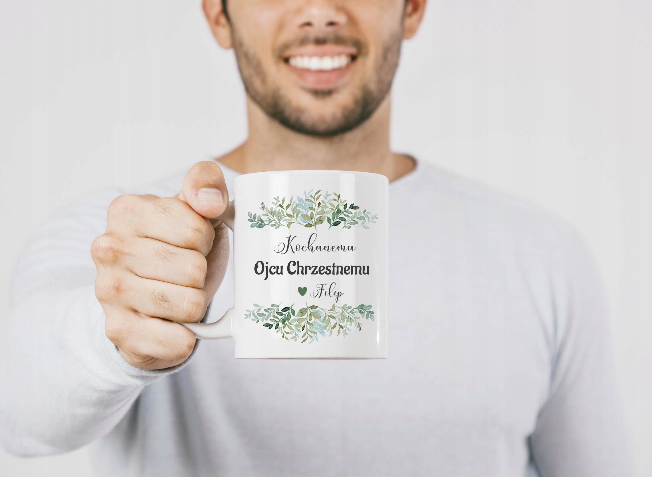 Kubek na podziękowanie dla CHRZESTNYCH CHRZEST KOMUNIA W4 Marka inna