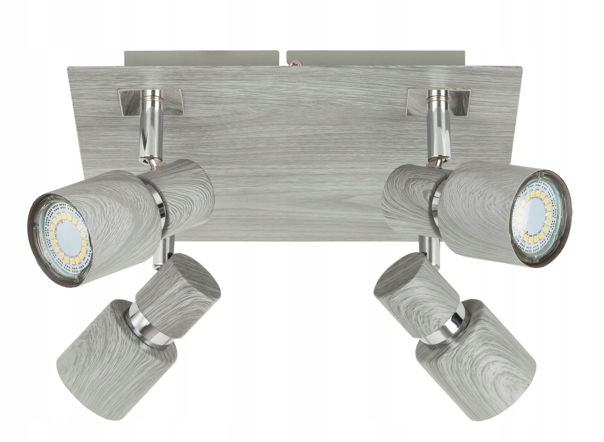 Bodové svítidlo Rabalux Merkur 4xGU10 stříbrný dub/chrom, otočné hlavice