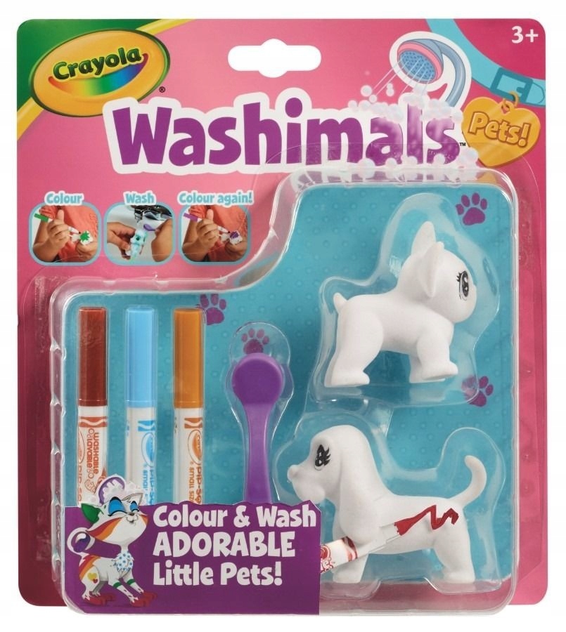 

Figurki do malowania Crayola Washimals Psy