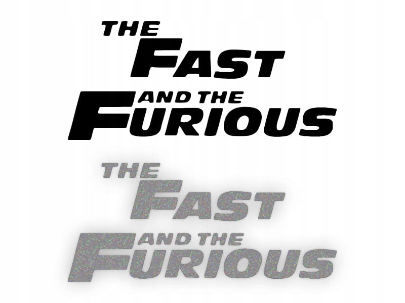 THE FAST AND THE FURIOUS - Naklejka na samochód na auto ODBLASKOWA